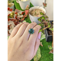 7.85 Ct. Bluish Green Prasiolite from Brazil Life Style