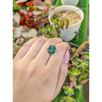 5.69 Ct. Bluish Green Prasiolite from Brazil Life Style