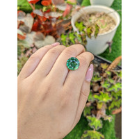 7.27 Ct. Bluish Green Prasiolite from Brazil Life Style
