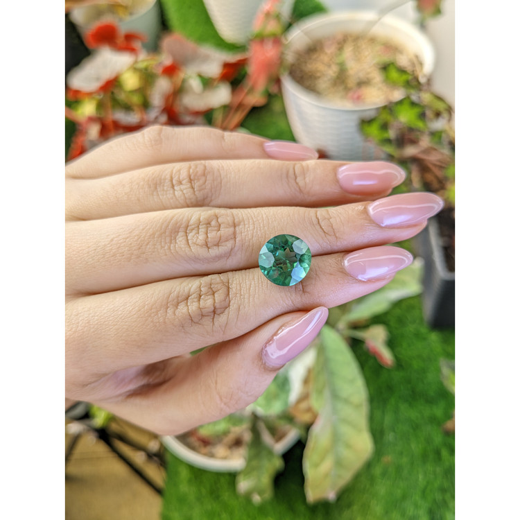 5.06 Ct. Bluish Green Prasiolite from Brazil