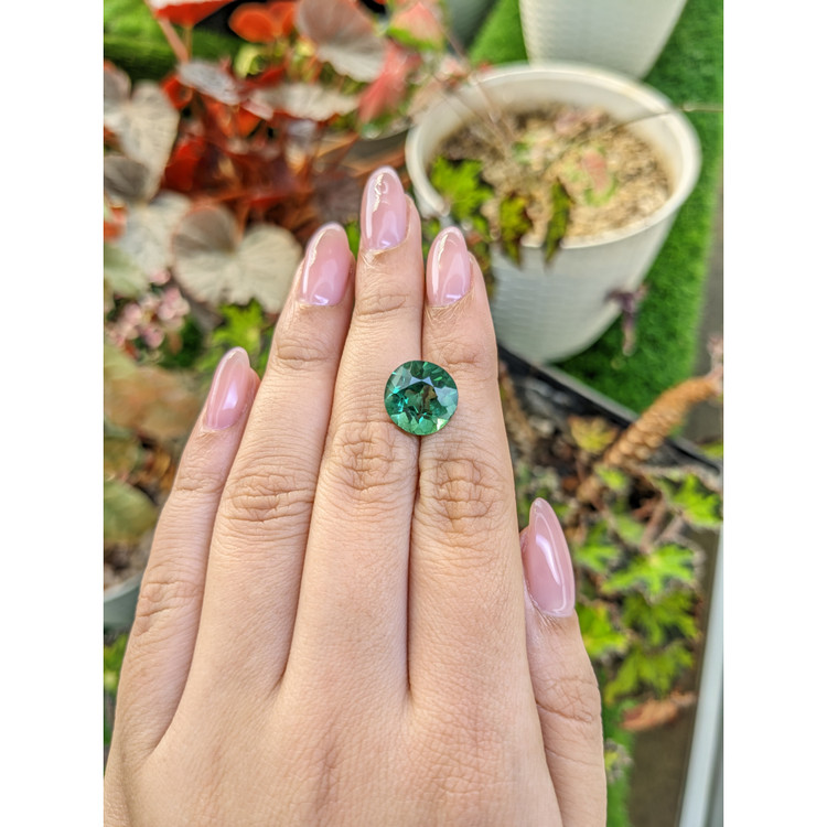 5.06 Ct. Bluish Green Prasiolite from Brazil