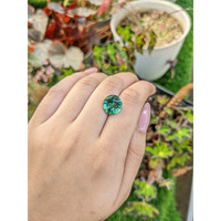 5.06 Ct. Bluish Green Prasiolite from Brazil Life Style