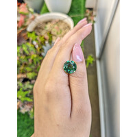 5.74 Ct. Bluish Green Prasiolite from Brazil Life Style