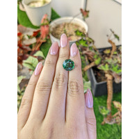 5.74 Ct. Bluish Green Prasiolite from Brazil Life Style