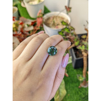 5.74 Ct. Bluish Green Prasiolite from Brazil Life Style