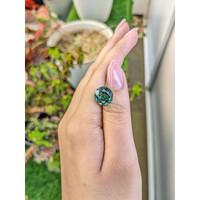 5.93 Ct. Bluish Green Prasiolite from Brazil Life Style
