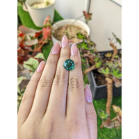 6.36 Ct. Bluish Green Prasiolite from Brazil Life Style