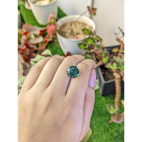 6.36 Ct. Bluish Green Prasiolite from Brazil Life Style