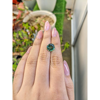 3.84 Ct. Bluish Green Prasiolite from Brazil Life Style
