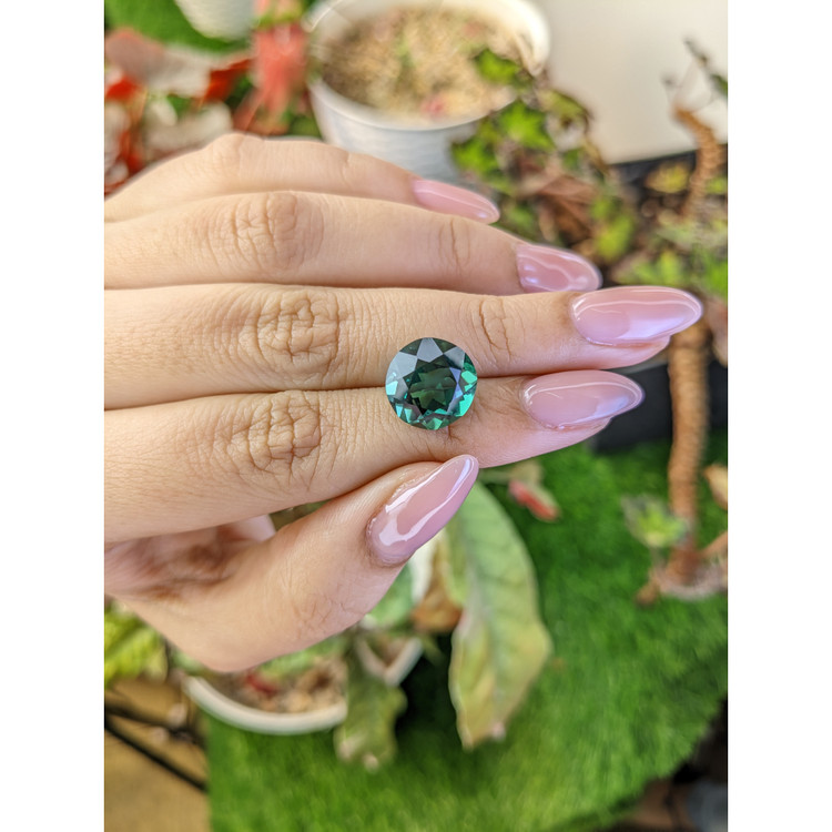 6.47 Ct. Bluish Green Prasiolite from Brazil