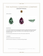 0.68 Ct. Alexandrite from Brazil Appraisal
