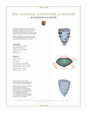 1.56 Ct. Alexandrite from Brazil 3 D Scan Report