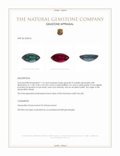 1.74 Ct. Alexandrite from Brazil Appraisal