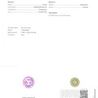 12.38 Ct. Pink Kunzite from Afghanistan Scan Report