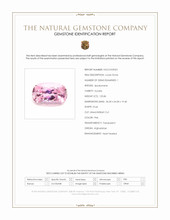 125.86 Ct. Pink Kunzite from Afghanistan Scan Report