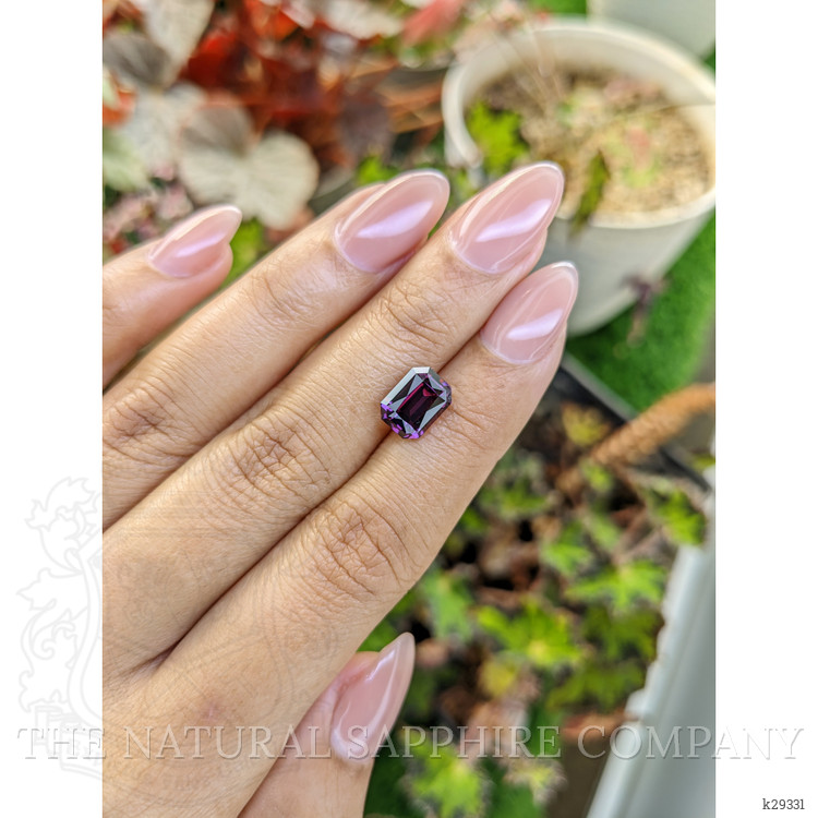 3.44 Ct. Pinkish Purple Garnet from Ceylon (Sri Lanka)
