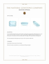 4.03 Ct. Blue Aquamarine from Madagascar Appraisal