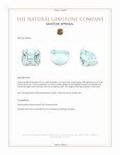 5.37 Ct. Blue Aquamarine from Tanzania Appraisal
