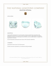 5.37 Ct. Greenish Blue Aquamarine from Tanzania Appraisal