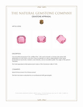3.38 Ct. Pink Spinel from Tanzania Appraisal