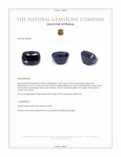 4.69 Ct. Blue Spinel from Ceylon (Sri Lanka) Appraisal