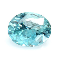 1.24 Ct. Greenish Blue Zircon from Ceylon (Sri Lanka) Video