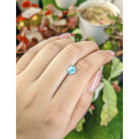 1.24 Ct. Greenish Blue Zircon from Ceylon (Sri Lanka) Life Style