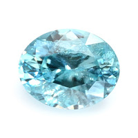 1.25 Ct. Greenish Blue Zircon from Ceylon (Sri Lanka) Video