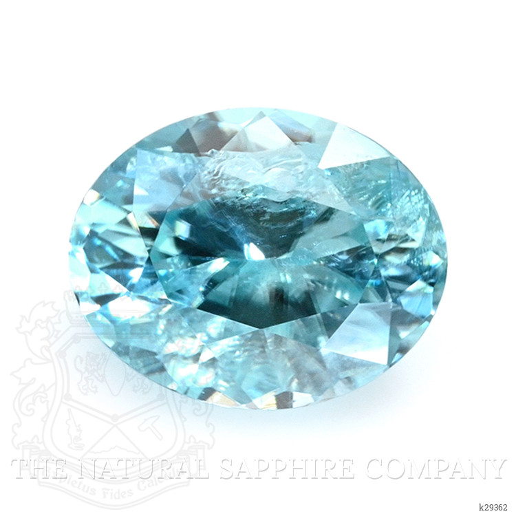 1.25 Ct. Greenish Blue Zircon from Ceylon (Sri Lanka)