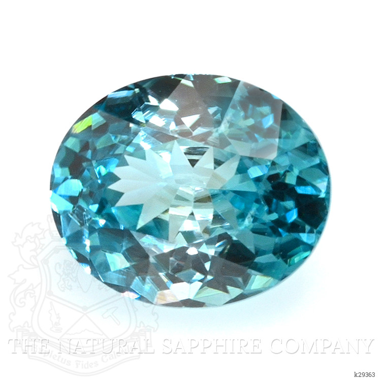0.69 Ct. Greenish Blue Zircon from Ceylon (Sri Lanka)