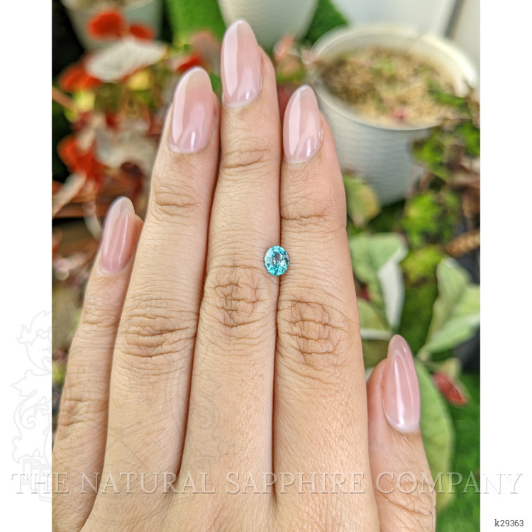 0.69 Ct. Greenish Blue Zircon from Ceylon (Sri Lanka)