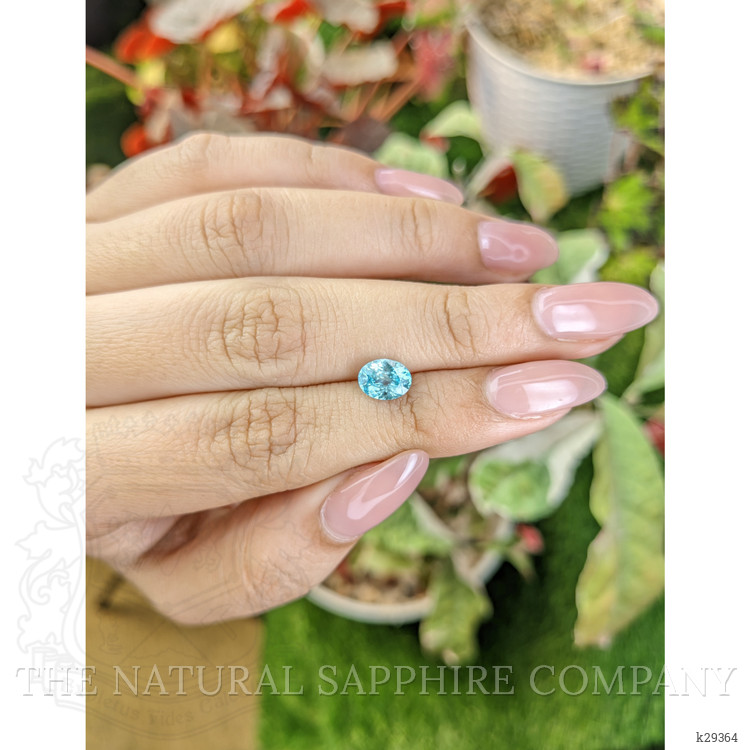 1.49 Ct. Greenish Blue Zircon from Ceylon (Sri Lanka)