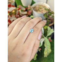 1.41 Ct. Greenish Blue Zircon from Ceylon (Sri Lanka) Life Style