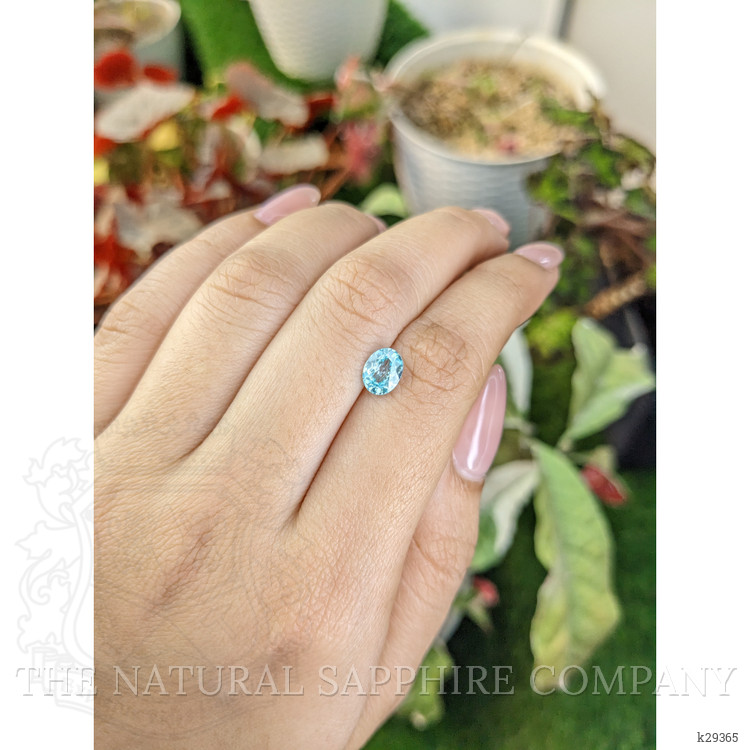 1.41 Ct. Greenish Blue Zircon from Ceylon (Sri Lanka)