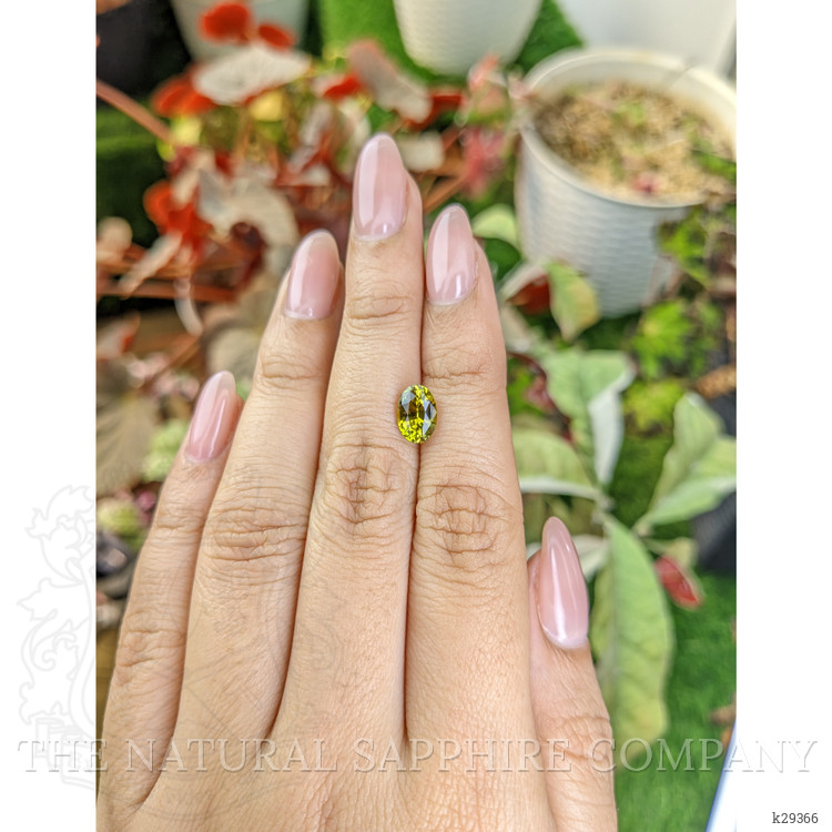 1.83 Ct. Yellowish Green Chrysoberyl from Ceylon (Sri Lanka)