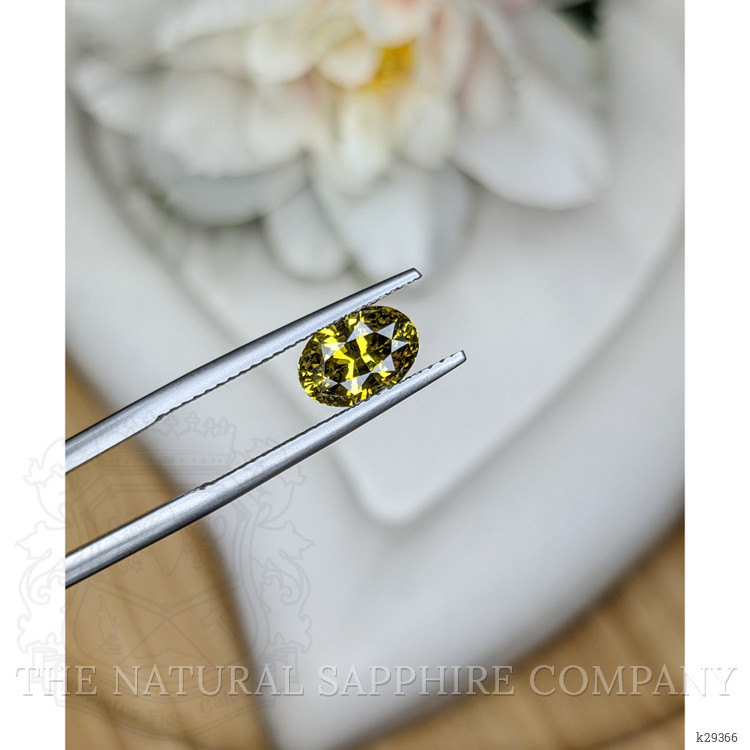 1.83 Ct. Yellowish Green Chrysoberyl from Ceylon (Sri Lanka)