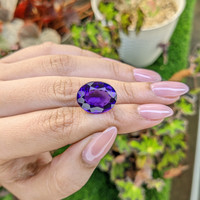 11.66 Ct. Purple Amethyst from Brazil Life Style