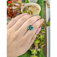 4.60 Ct. Bluish Green Prasiolite from Brazil Life Style