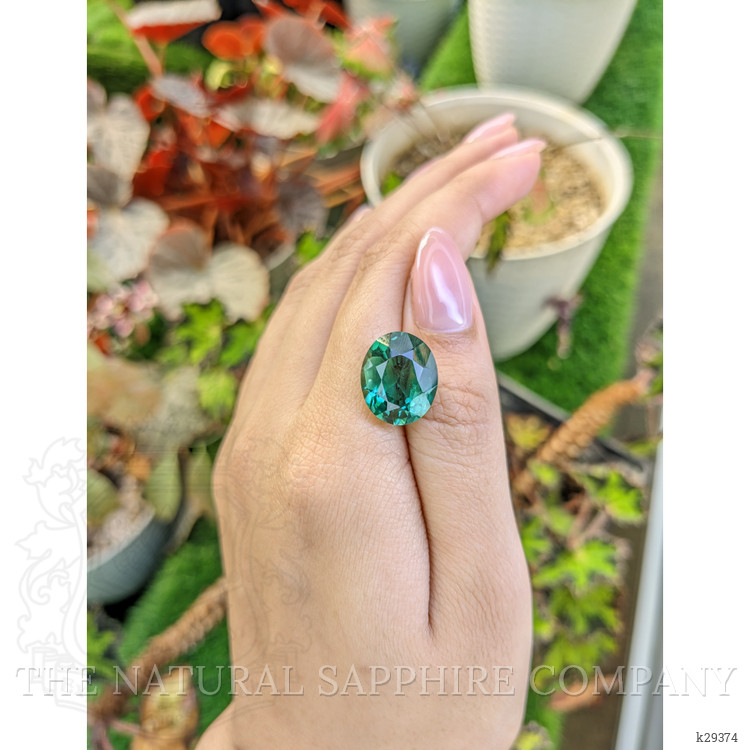 9.79 Ct. Bluish Green Prasiolite from Brazil