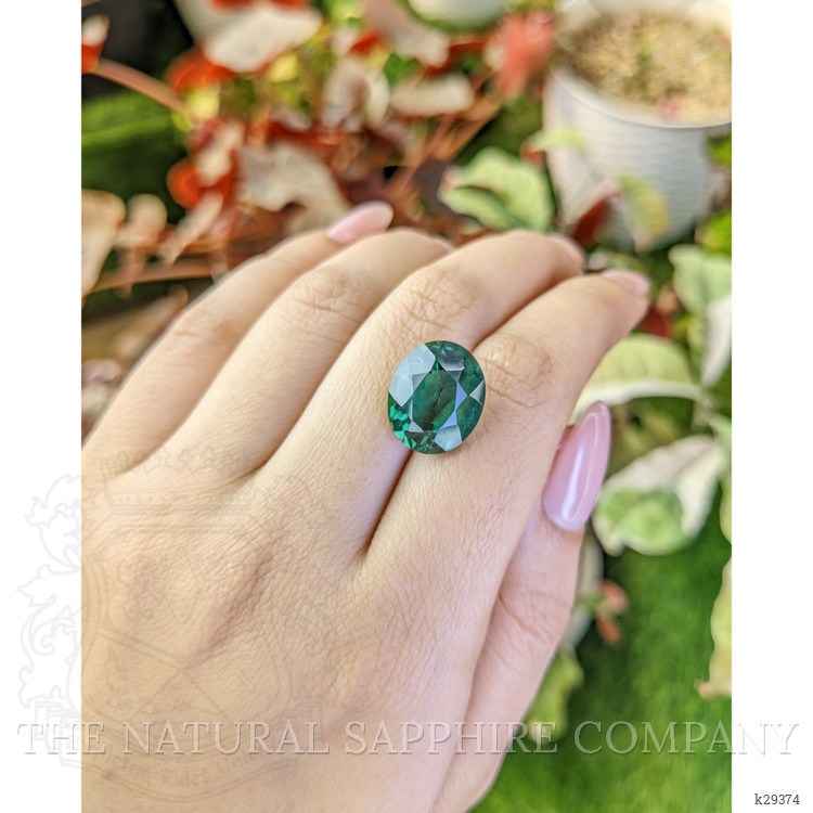 9.79 Ct. Bluish Green Prasiolite from Brazil