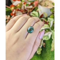 5.99 Ct. Bluish Green Prasiolite from Brazil Life Style