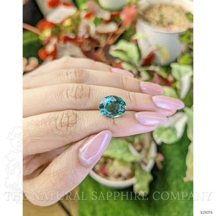 5.99 Ct. Bluish Green Prasiolite from Brazil