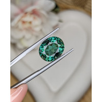 5.99 Ct. Bluish Green Prasiolite from Brazil Life Style