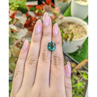 4.75 Ct. Bluish Green Prasiolite from Brazil Life Style