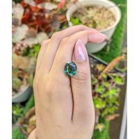 5.34 Ct. Bluish Green Prasiolite from Brazil Life Style