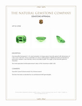1.35 Ct. Tsavorite Garnet from Tanzania Appraisal