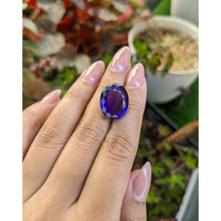 14.12 Ct. Purple Amethyst from Brazil Life Style