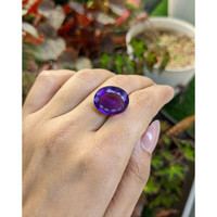 14.12 Ct. Purple Amethyst from Brazil Life Style