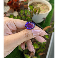 14.12 Ct. Purple Amethyst from Brazil Life Style