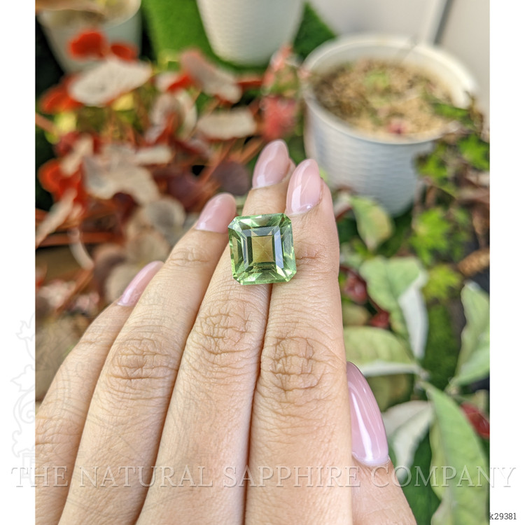 12.14 Ct. Yellowish Green Prasiolite from Brazil